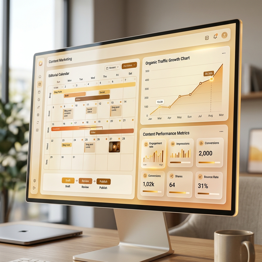 Content Marketing Growth Dashboard – Grow Boostly