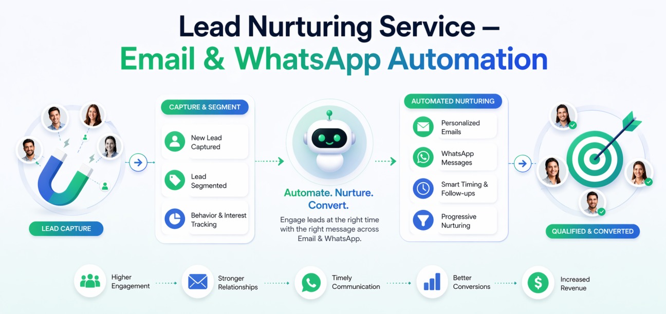 Lead Nurturing Email WhatsApp Automation – Grow Boostly