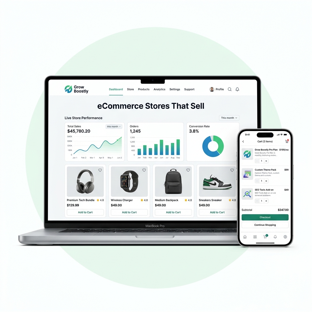 eCommerce Development Mockup